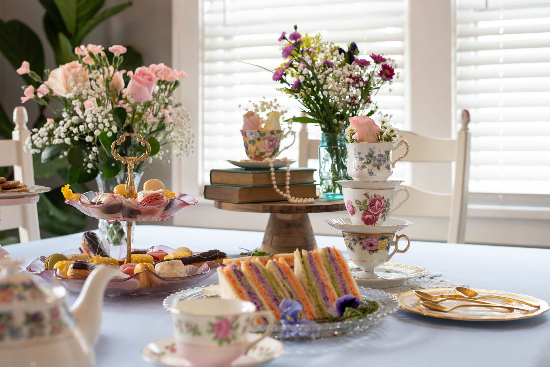 Tea party table setting